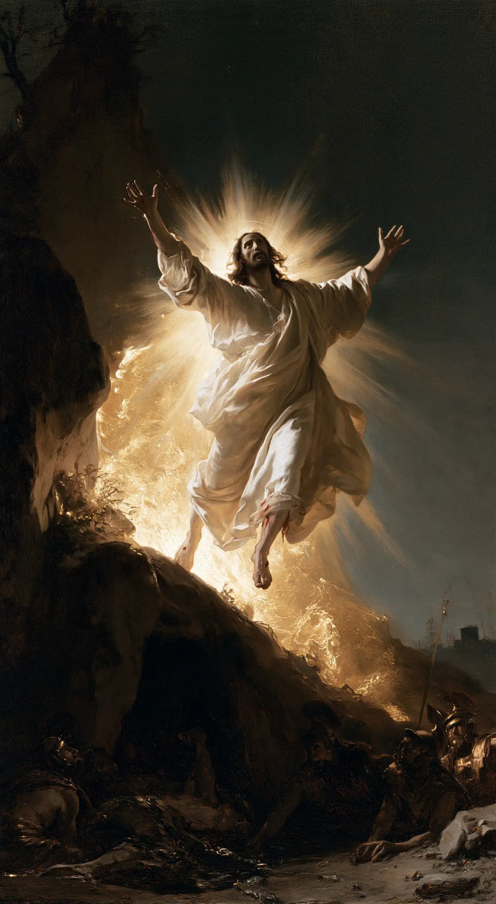 La Résurrection du Christ — La Pierre inclinée sous l’envol