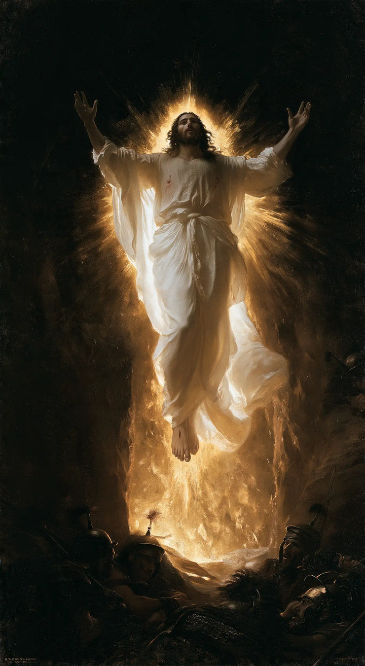 La Résurrection du Christ — Le Blanc porté par la colonne d’or