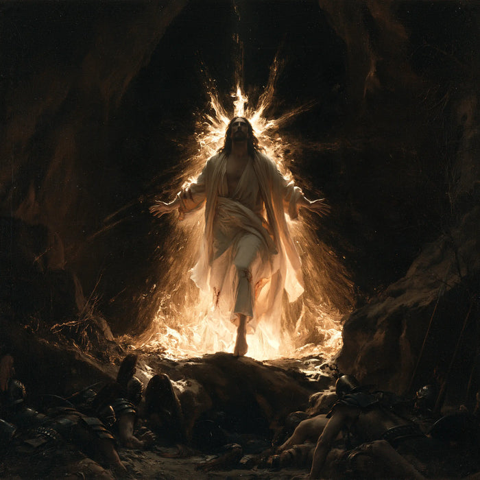 La Résurrection du Christ — La Gerbe au sommet du linceul