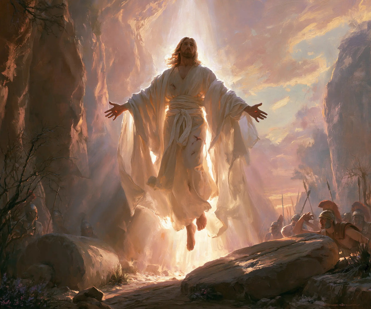 La Résurrection du Christ — Le Visage vers les nuages roses