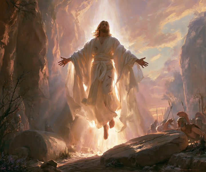 La Résurrection du Christ — Le Visage vers les nuages roses