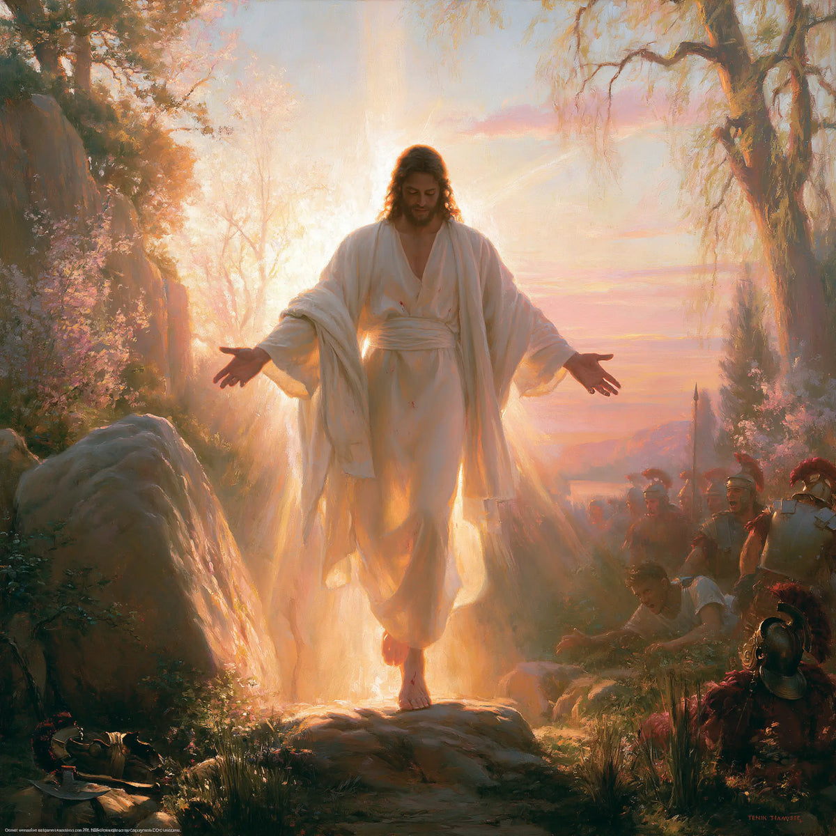 La Résurrection du Christ — Le Jardin baigné de lumière rose