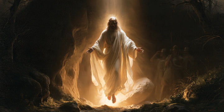 La Résurrection du Christ — Les Pans blancs dans le puits ambré