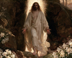 La Résurrection du Christ — Les Mains offertes aux fleurs du seuil