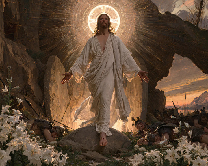 La Résurrection du Christ — Le Cercle blanc au-dessus des lys