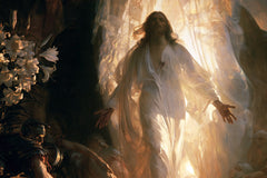 La Résurrection du Christ — Le Souffle blanc près des fleurs hautes