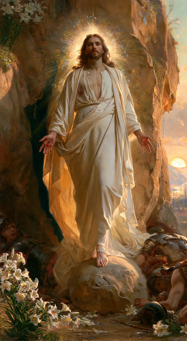 La Résurrection du Christ — Le Pas sur la pierre couleur de miel
