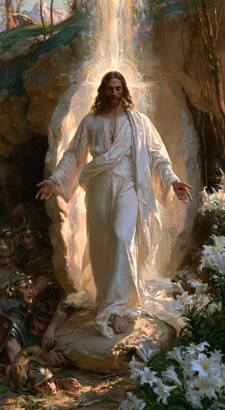 La Résurrection du Christ — La Colonne blanche au milieu des lys