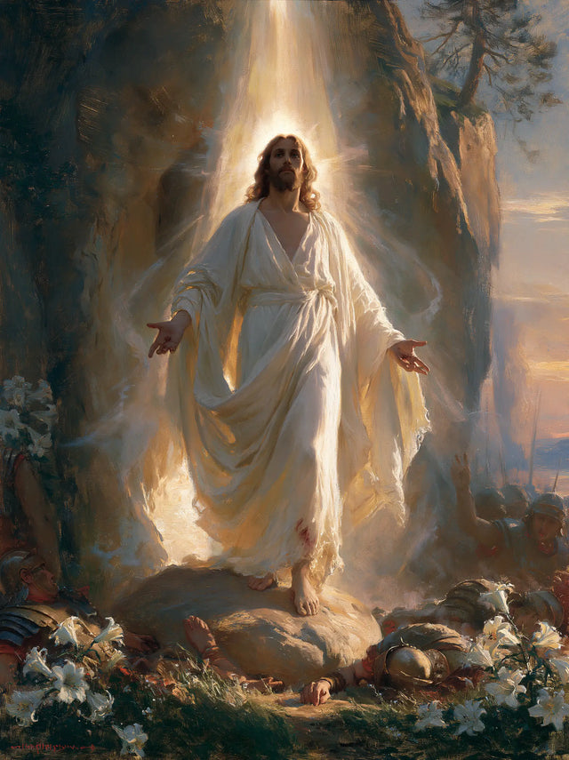 La Résurrection du Christ — Le Rayon vertical sur la pierre fleurie