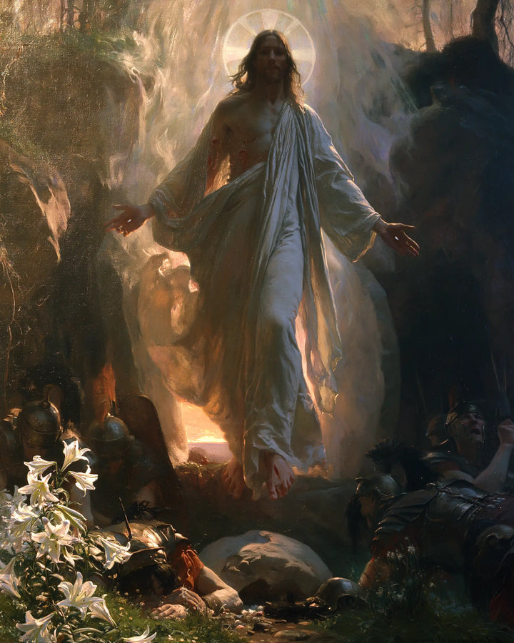 La Résurrection du Christ — Le Visage dans le cercle voilé