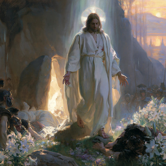 La Résurrection du Christ — Le Regard baissé dans le jardin bleu