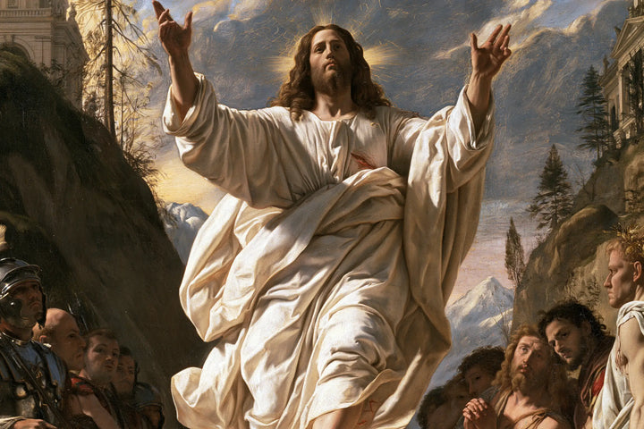 La Résurrection du Christ — Les Mains offertes au ciel changeant