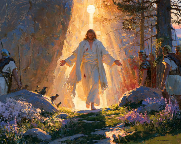 La Résurrection du Christ — La Flamme claire entre les rochers bleus