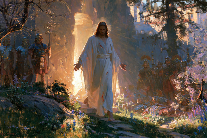 La Résurrection du Christ — La Robe bleue devant l’ouverture d’or
