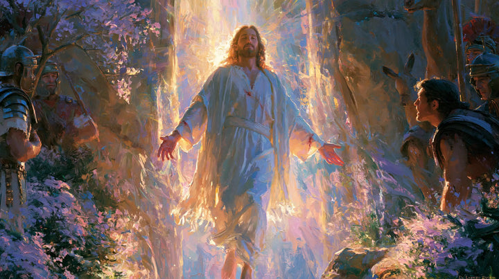 La Résurrection du Christ — Les Paumes roses dans la lumière lilas