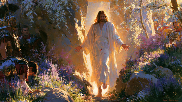 La Résurrection du Christ — Le Jour entre les bouquets de bleu