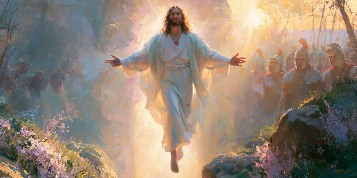 La Résurrection du Christ — Le Visage levé dans la brume rose