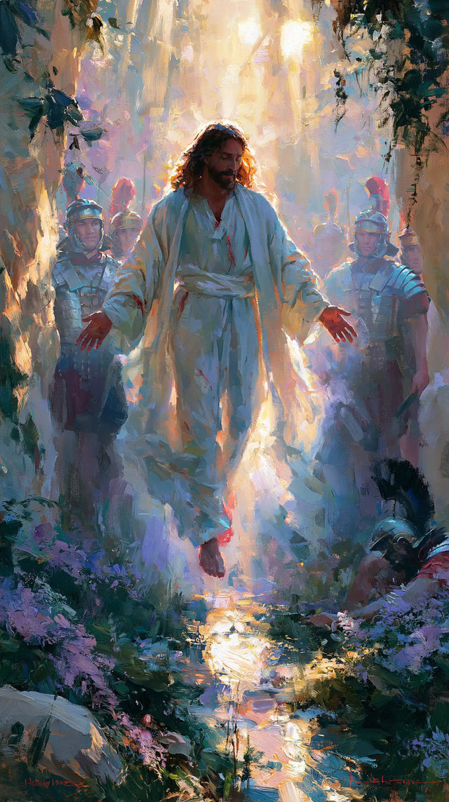 La Résurrection du Christ — Le Blanc dans le jardin de cristal