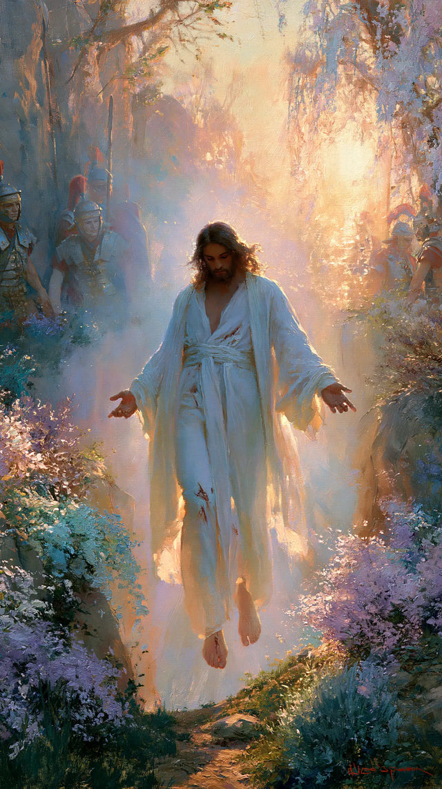 La Résurrection du Christ — La Clarté au fond des fleurs mauves