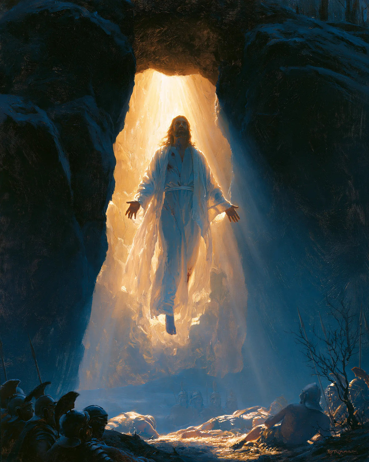 La Résurrection du Christ — La Porte haute entre les rocs bleus