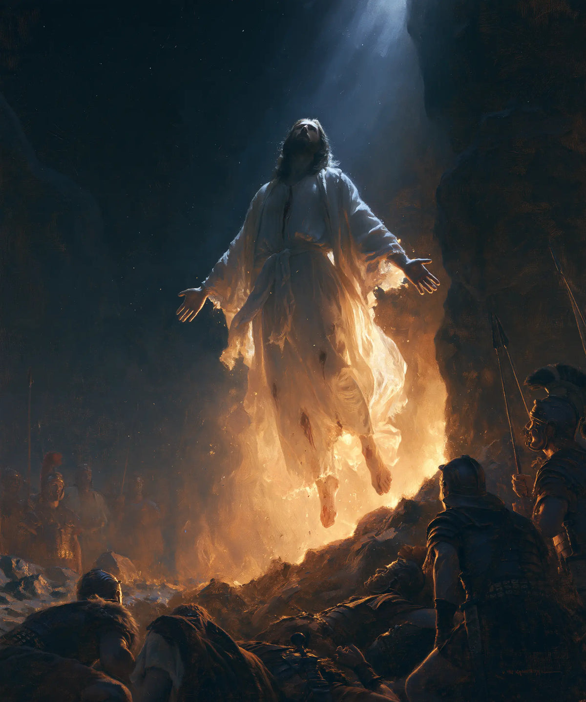 La Résurrection du Christ — Le Rayon diagonal sur la nuit profonde