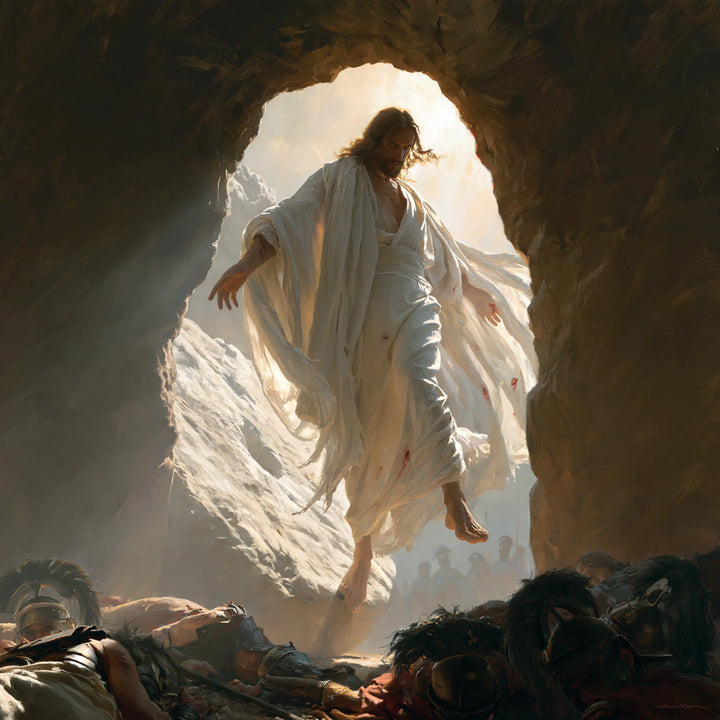 La Résurrection du Christ — Le Passage sous la voûte obscure