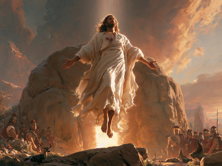 La Résurrection du Christ — Le Regard levé devant le rocher roux