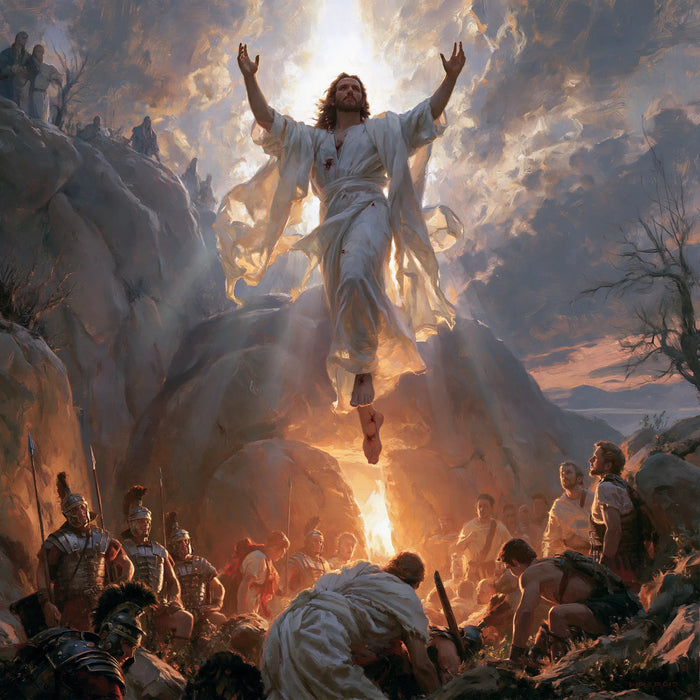 La Résurrection du Christ — Le Ciel offert aux témoins agenouillés