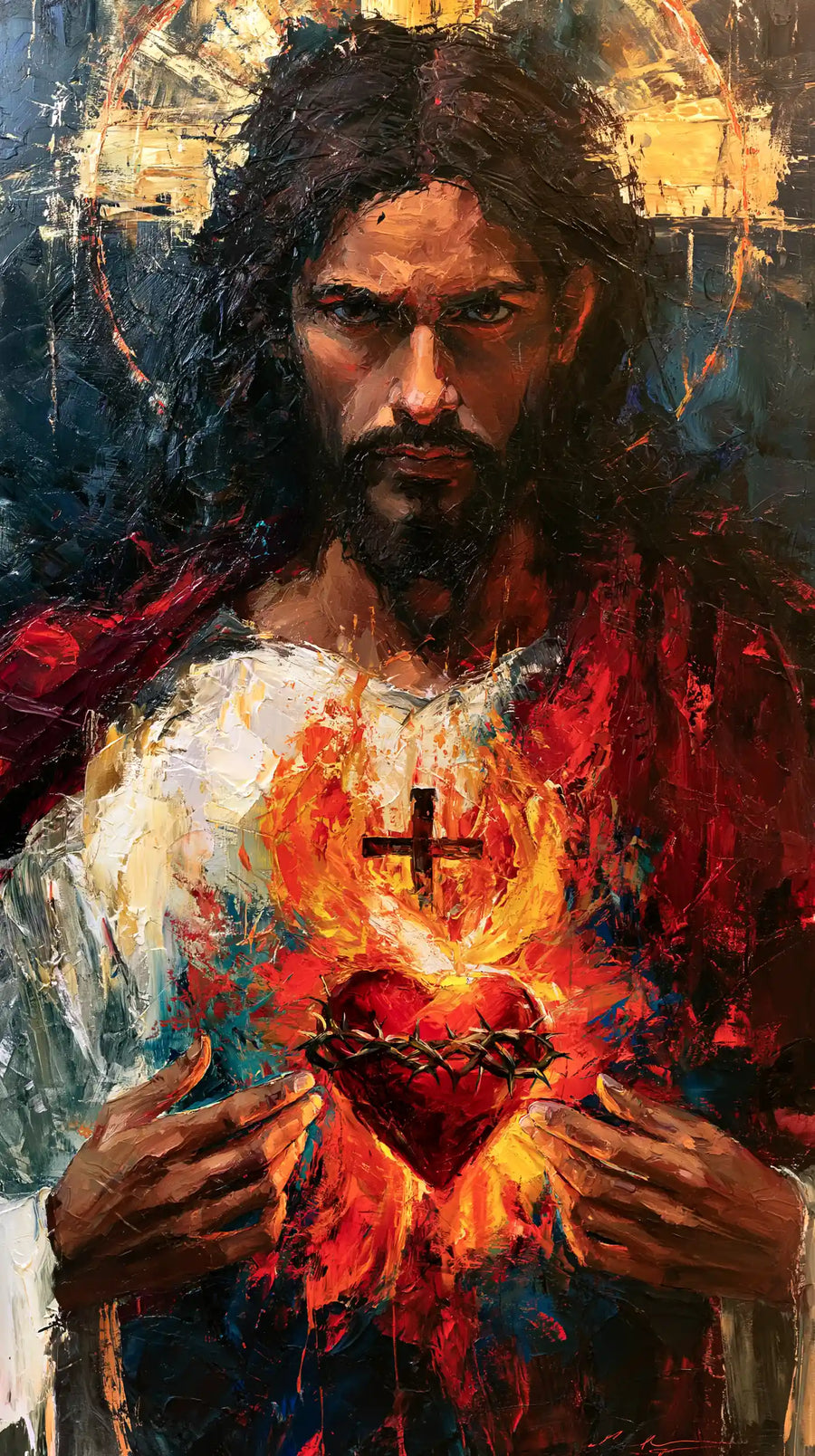 Sacred Heart of Jesus – Expressionist · Portrait no. 1