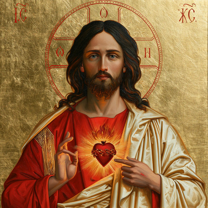 Le Sacré-Cœur de Jésus — La Lumière dans les étoffes polies