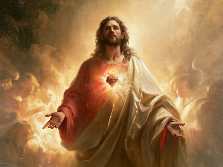 Le Sacré-Cœur de Jésus — Le Cœur dans la clarté des anges