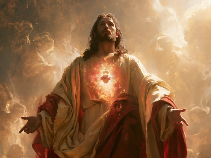 Sacred Heart of Jesus - Jesus as Divine Light · Landscape n° 7