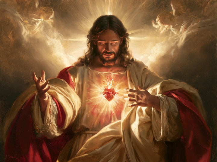 Le Sacré-Cœur de Jésus — Le Regard dans le foyer rayonnant