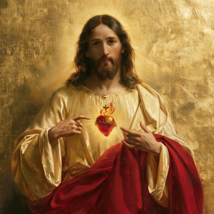 Le Sacré-Cœur de Jésus — Le Cœur entre deux gestes doux