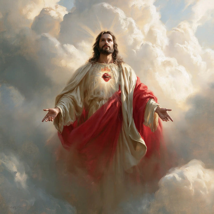 Le Sacré-Cœur de Jésus — La Présence dans l’écume du ciel