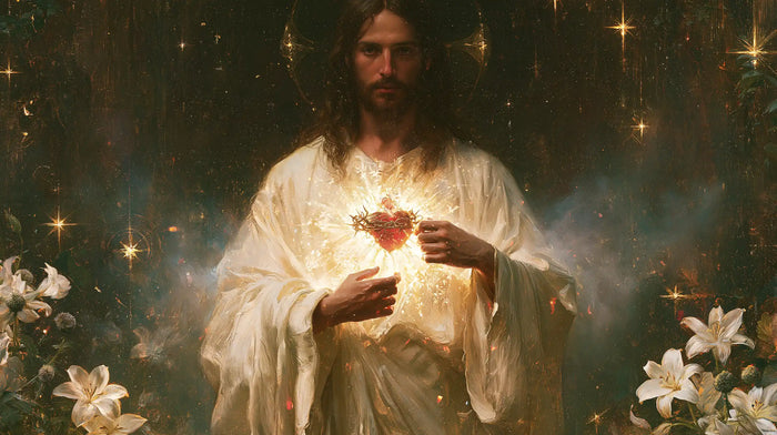 Le Sacré-Cœur de Jésus — Le Cœur dans la rosée des étoiles