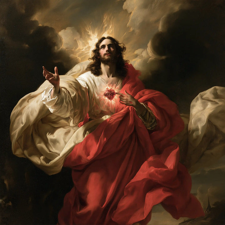 Le Sacré-Cœur de Jésus — L’Élan parmi les nuages noirs