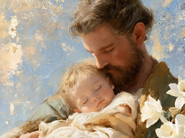 Saint Joseph with the Child Jesus – Impressionist · Landscape no. 2