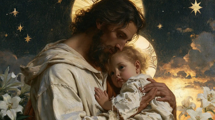 Saint Joseph with the Child Jesus – Symbolist · Landscape no. 15