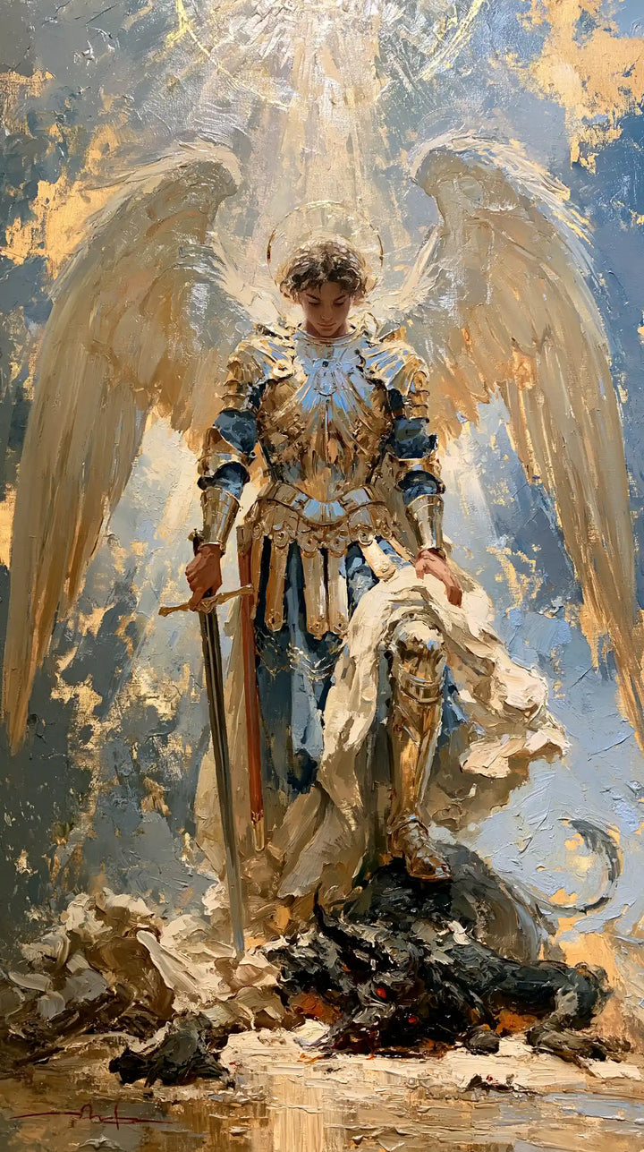 Saint Michael the Archangel – Impressionist · Portrait no. 7