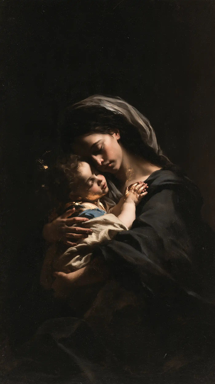 La Vierge à l’Enfant — Le Dialogue des regards dans la nuit