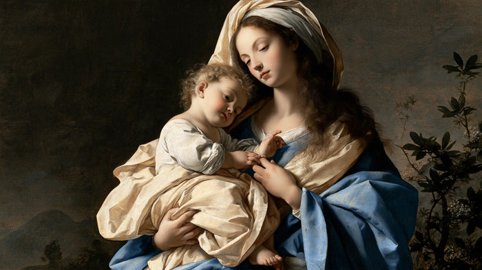 La Vierge à l’Enfant — La Petite Tête dans l’ombre des feuilles