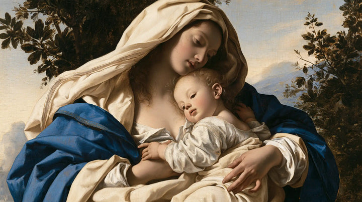 Virgin Mary and Child Jesus - Florentine Renaissance · Landscape n° 18