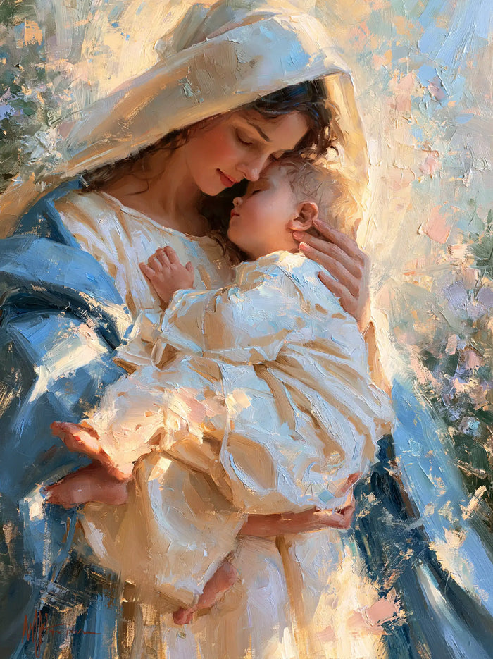 La Vierge à l’Enfant — Le Baiser aux langes de soleil