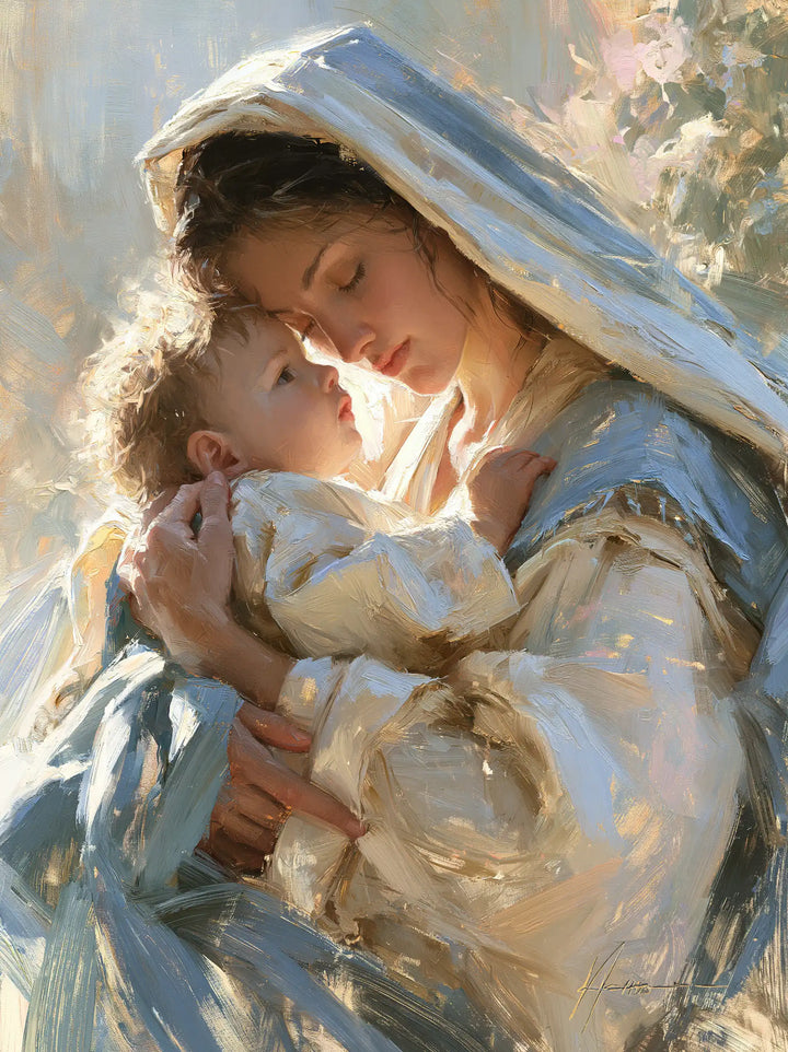 La Vierge à l’Enfant — La Main derrière les boucles blondes