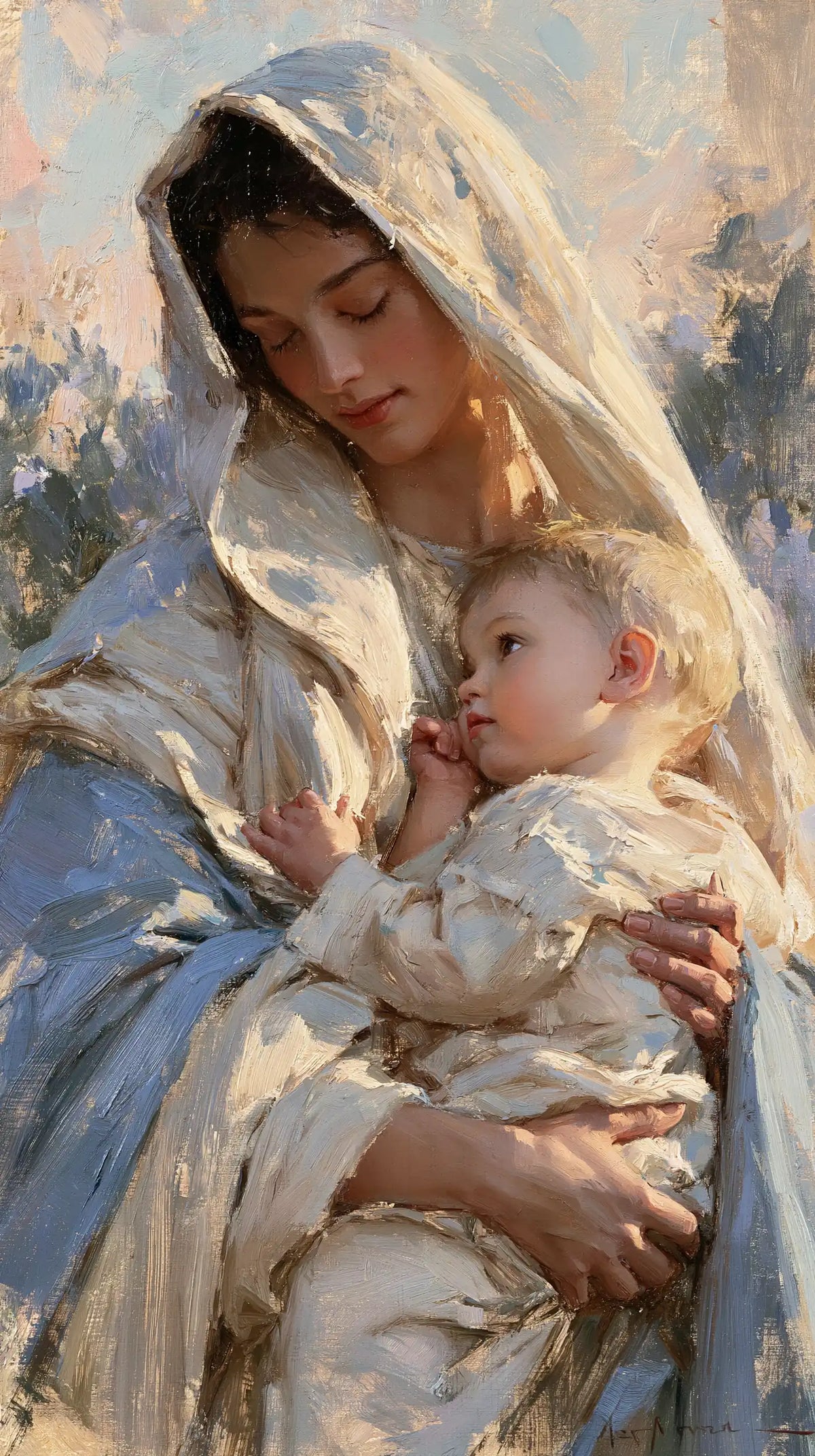 La Vierge à l’Enfant — La Petite Veille près du cœur