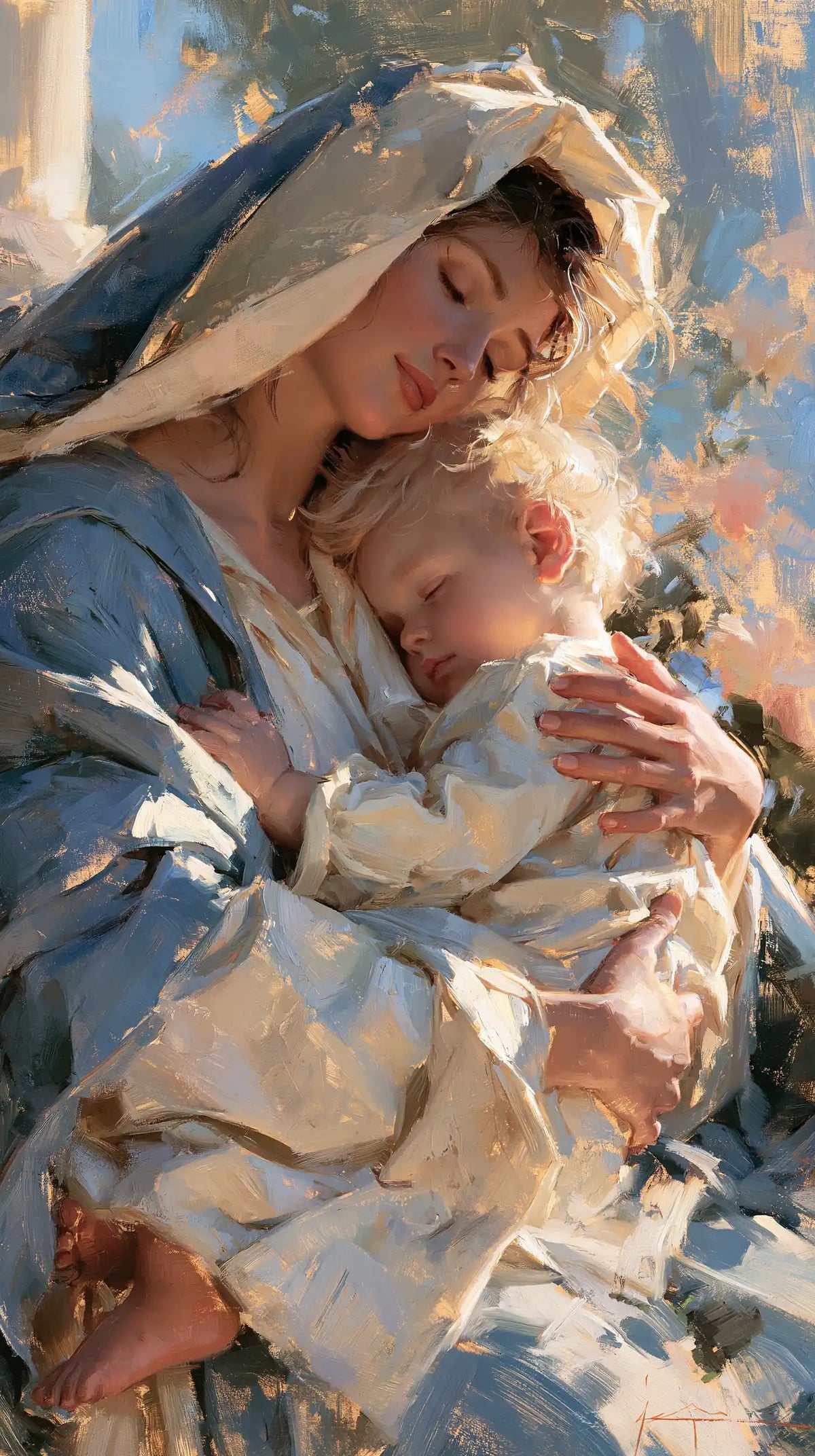 La Vierge à l’Enfant — Le Sommeil aux deux petites mains