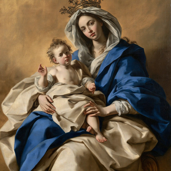La Vierge à l’Enfant — Le Regard d’enfance vers la reine