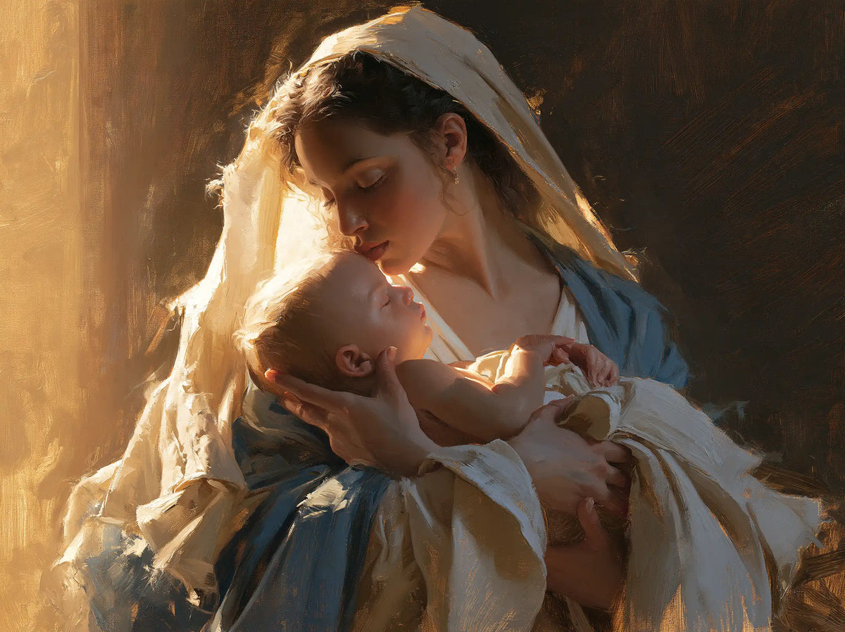 La Vierge à l’Enfant — Le Premier Dialogue dans les bras ouverts