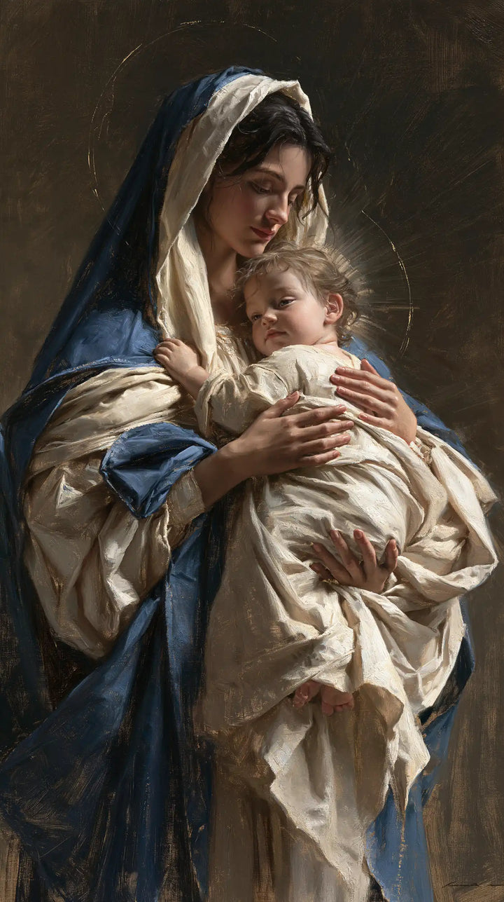 La Vierge à l’Enfant — Le Sommeil aux langes noués de lumière